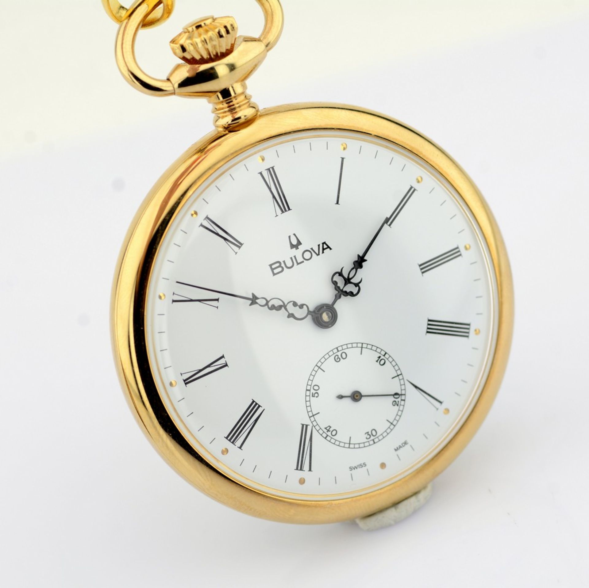 Bulova / Pocket Watch - Gentlmen's Gold/Steel Wrist Watch - Image 5 of 8