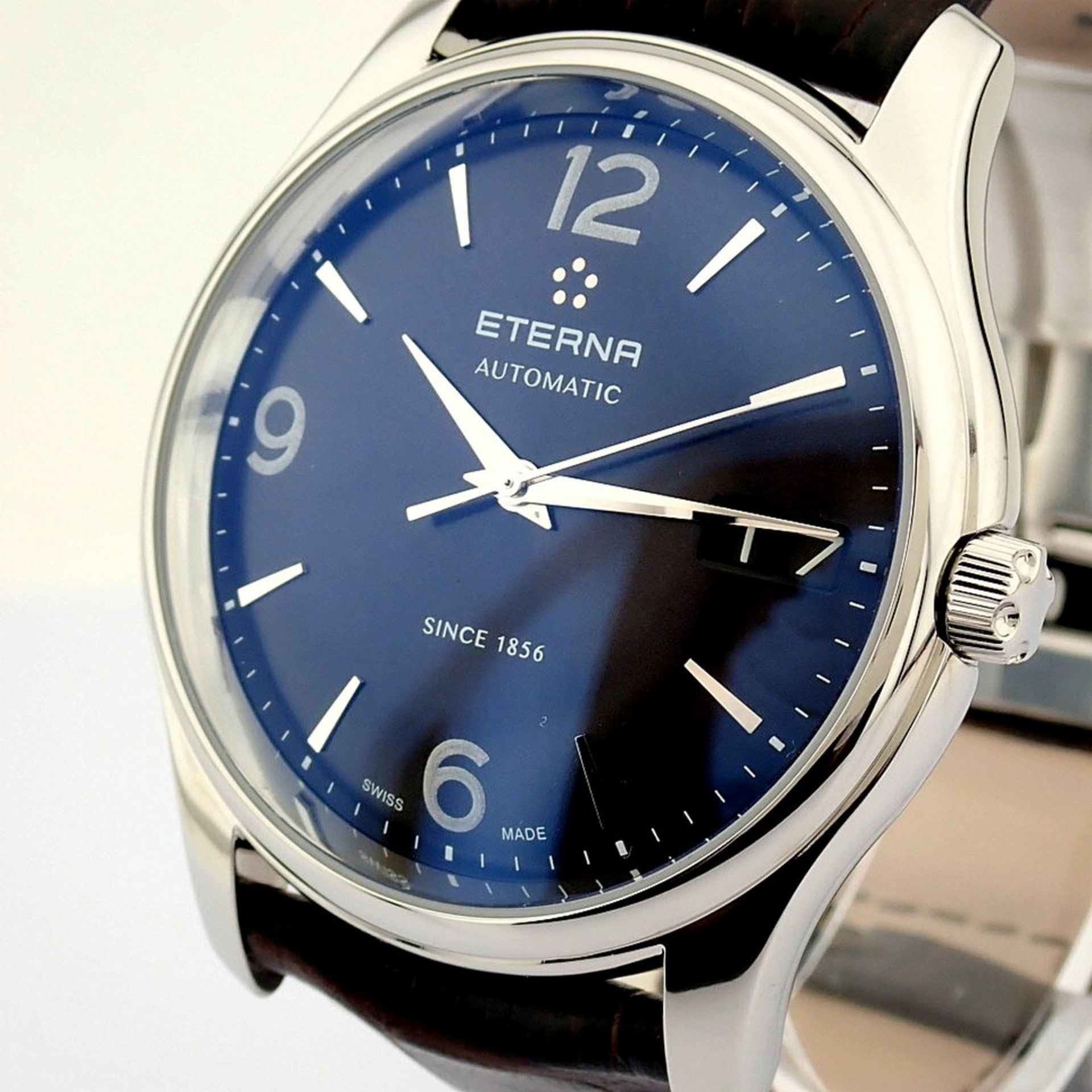 Eterna / Vaughan Big Date 7630.41 - Gentlmen's Steel Wrist Watch - Image 7 of 12