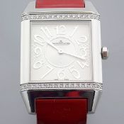 Jaeger-LeCoultre / Squadra Reverso - Diamond - Unisex Steel Wrist Watch