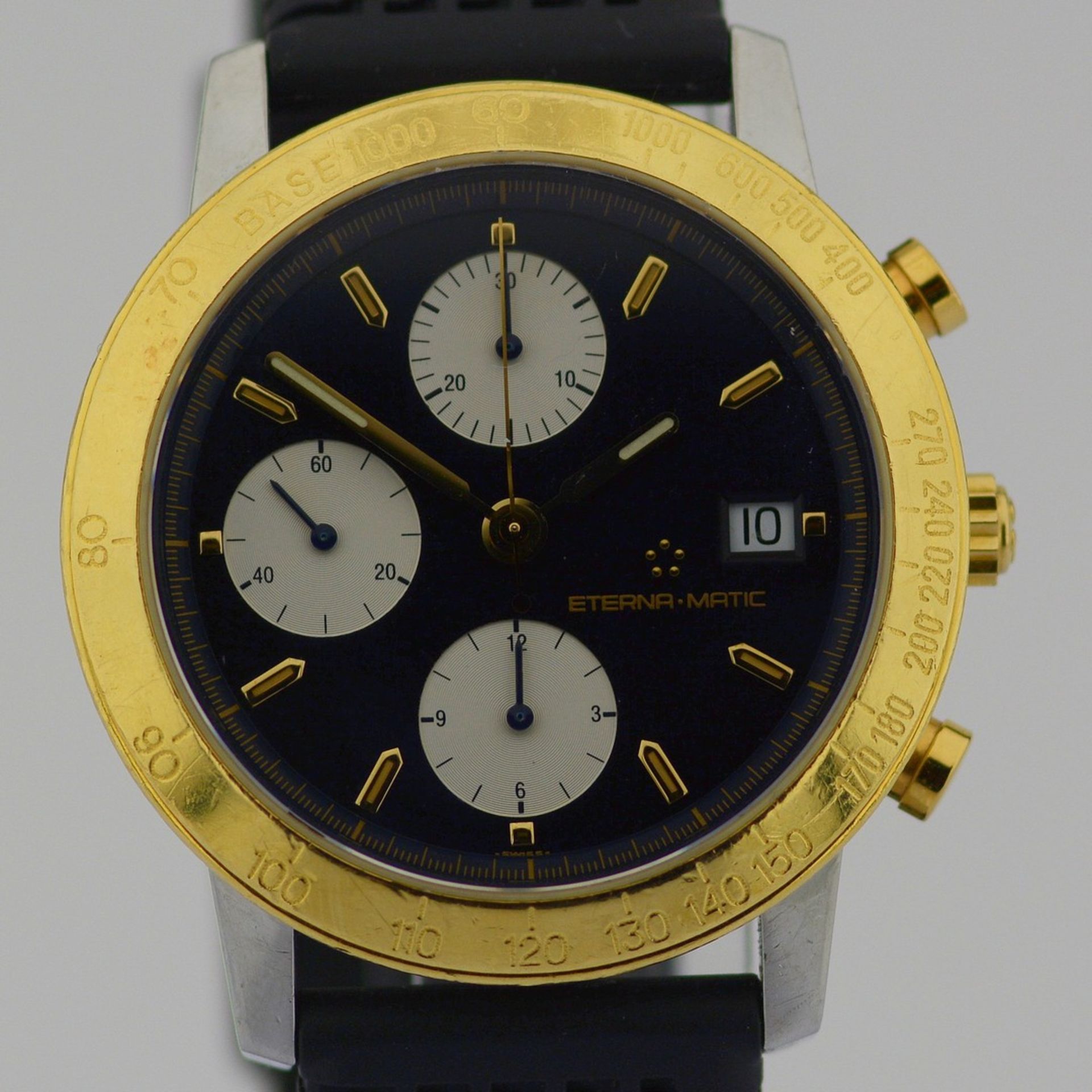 Eterna-Matic / Kontiki Chronograph - Gentlmen's Gold/Steel Wrist Watch - Image 3 of 10