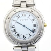 Cartier / Santos de Cartier - Lady's Steel Wrist Watch