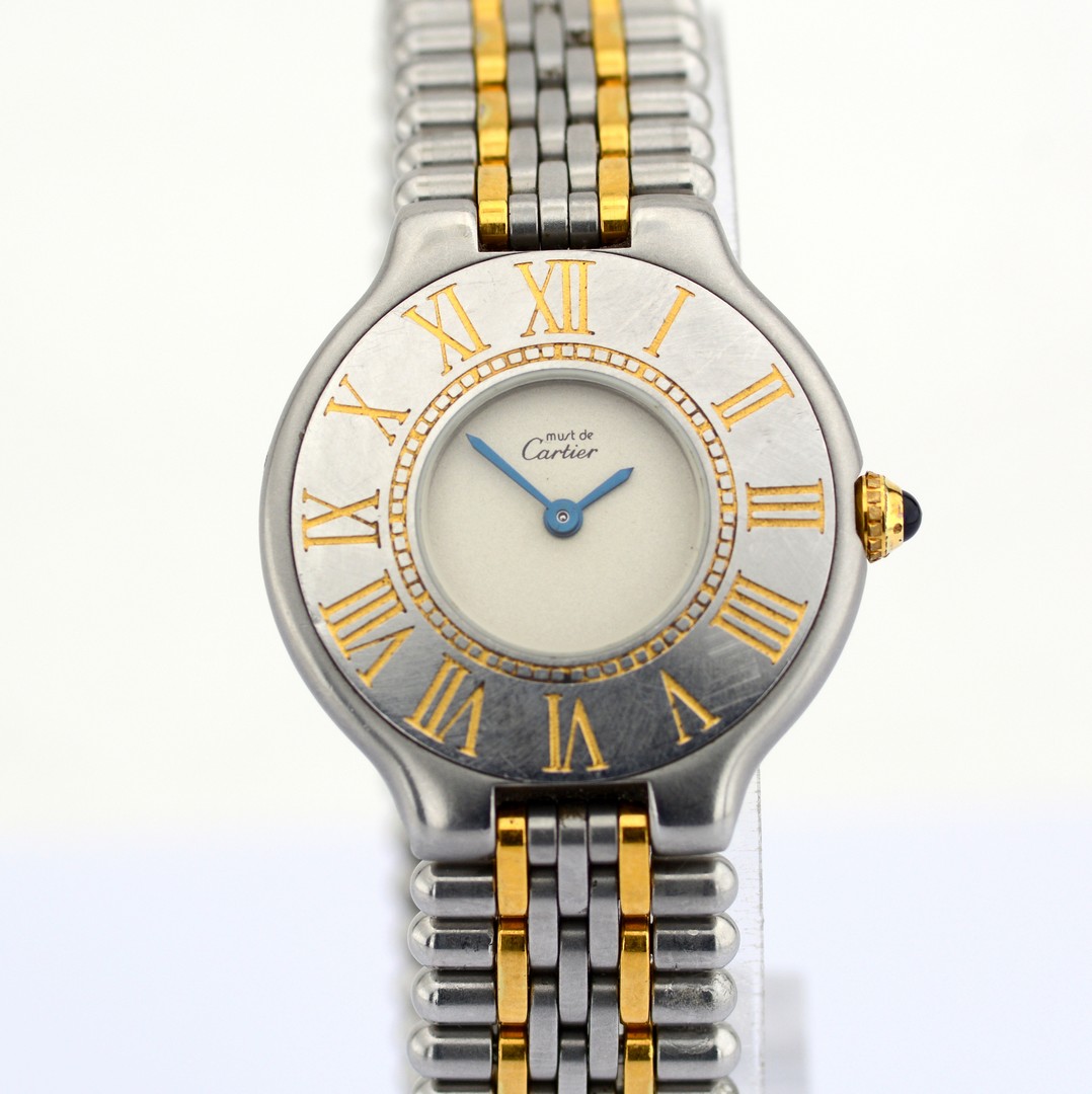 Cartier / Must de 21 - Lady's Gold/Steel Wrist Watch - Image 2 of 8