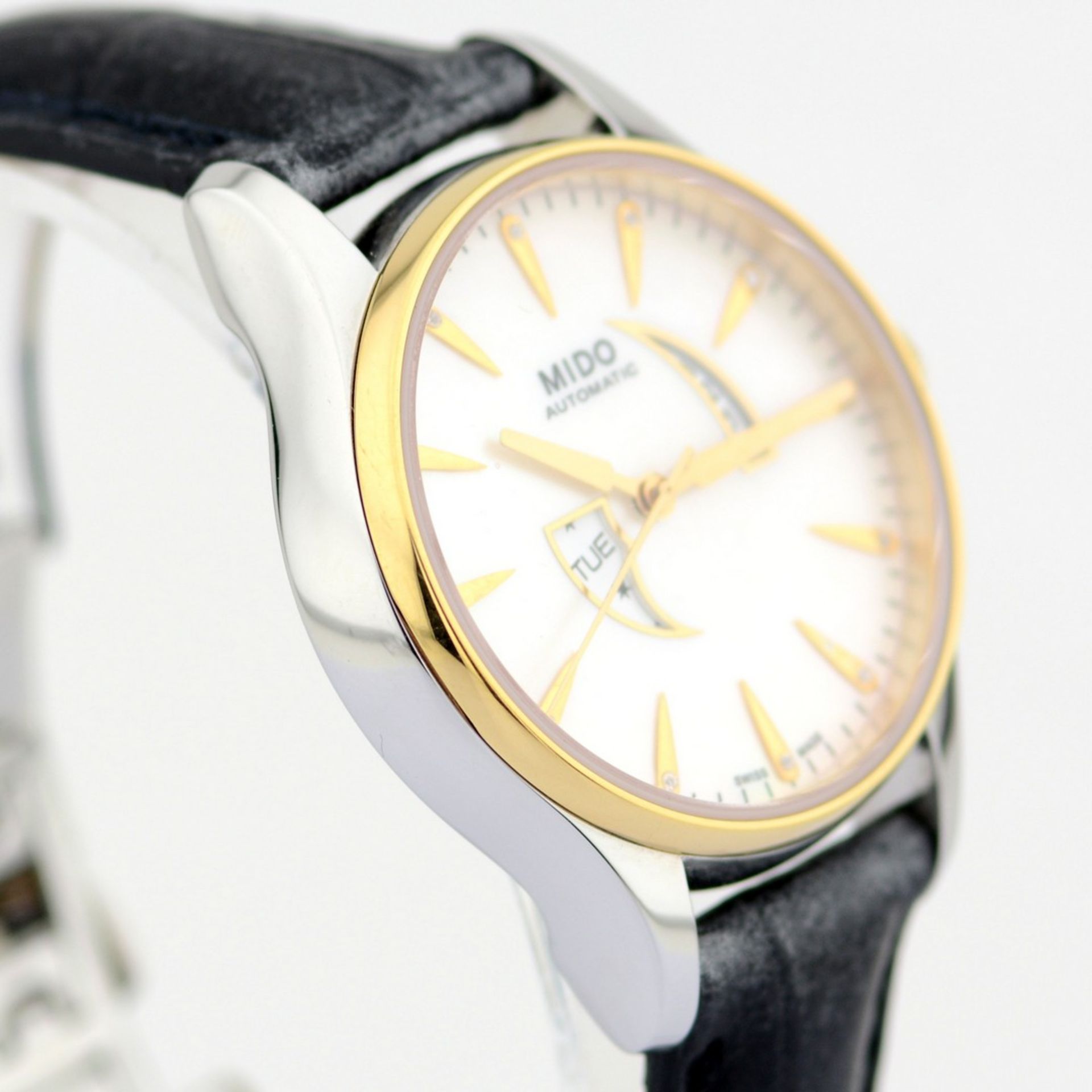 Mido / Belluna Mother of Pearl Day - Date Automatic - Lady's Gold/Steel Wrist Watch - Image 6 of 12