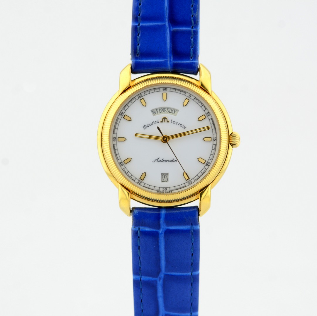 Maurice Lacroix / Automatic Day-Date - Gentlmen's Gold/Steel Wrist Watch - Image 3 of 8