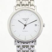 Longines / Presence Automatic Date 34 mm - Gentlmen's Steel Wrist Watch
