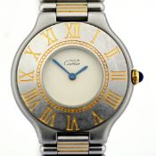 Cartier / Must de 21 - Lady's Steel Wrist Watch