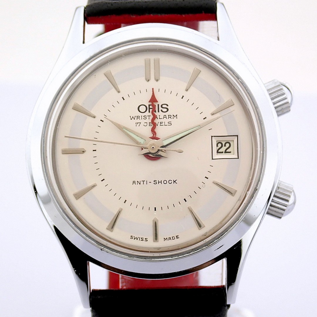 Oris / Wirstalarm 17 Jewels Anti-Shock - Gentlmen's Steel Wrist Watch - Image 2 of 9