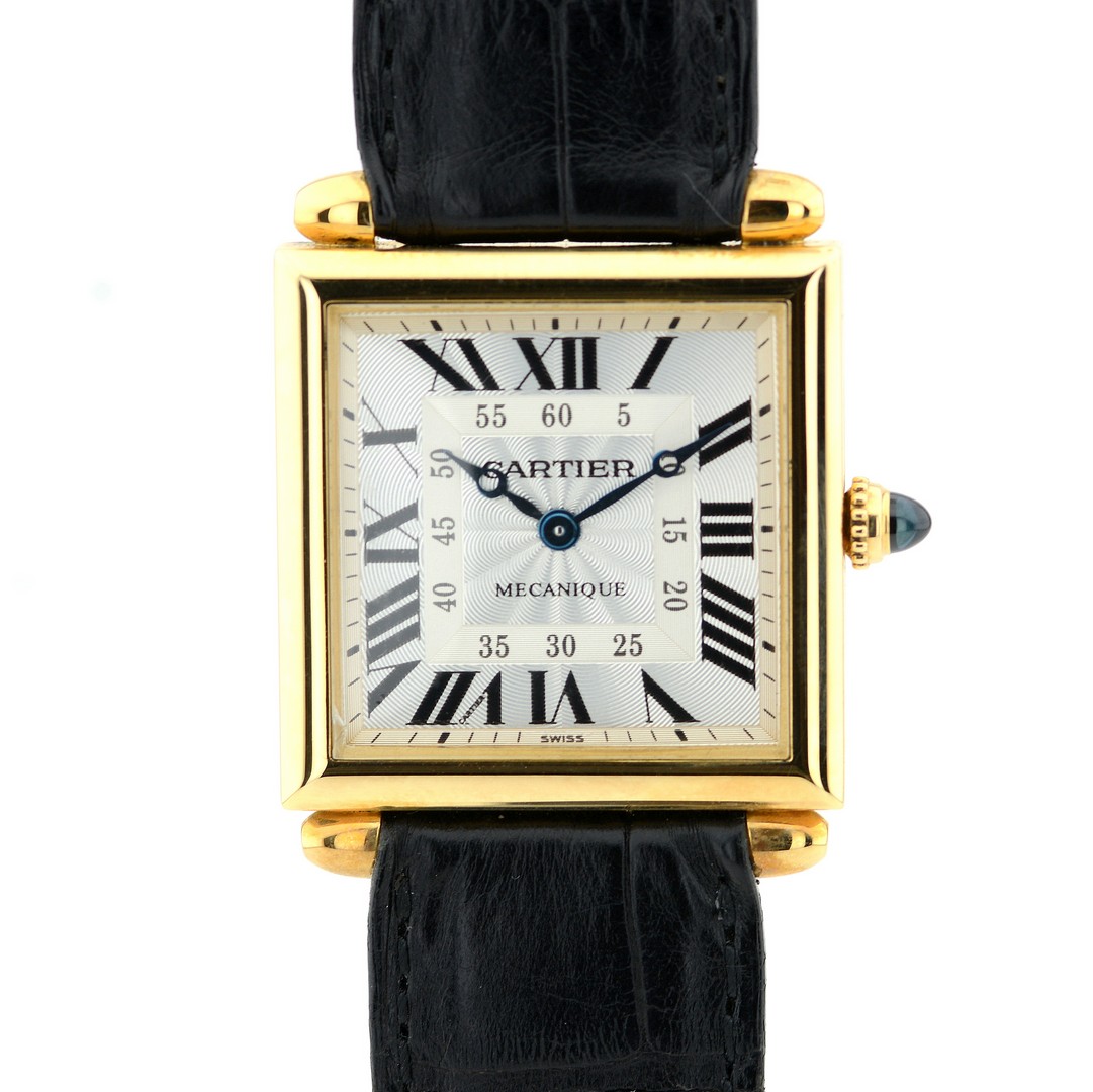 Cartier / Cartier Tank Obus Yellow Gold CPCP Mechanique - Unisex Yellow gold Wrist Watch - Image 8 of 12