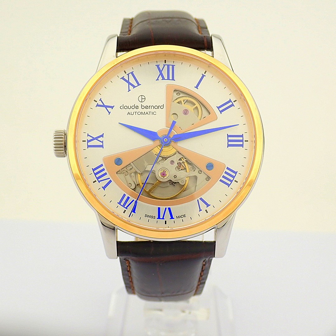 Claude Bernard / Open Heart / Diamond / Automatic Full Set - (New) Leather / Gentlmen's - Image 5 of 11