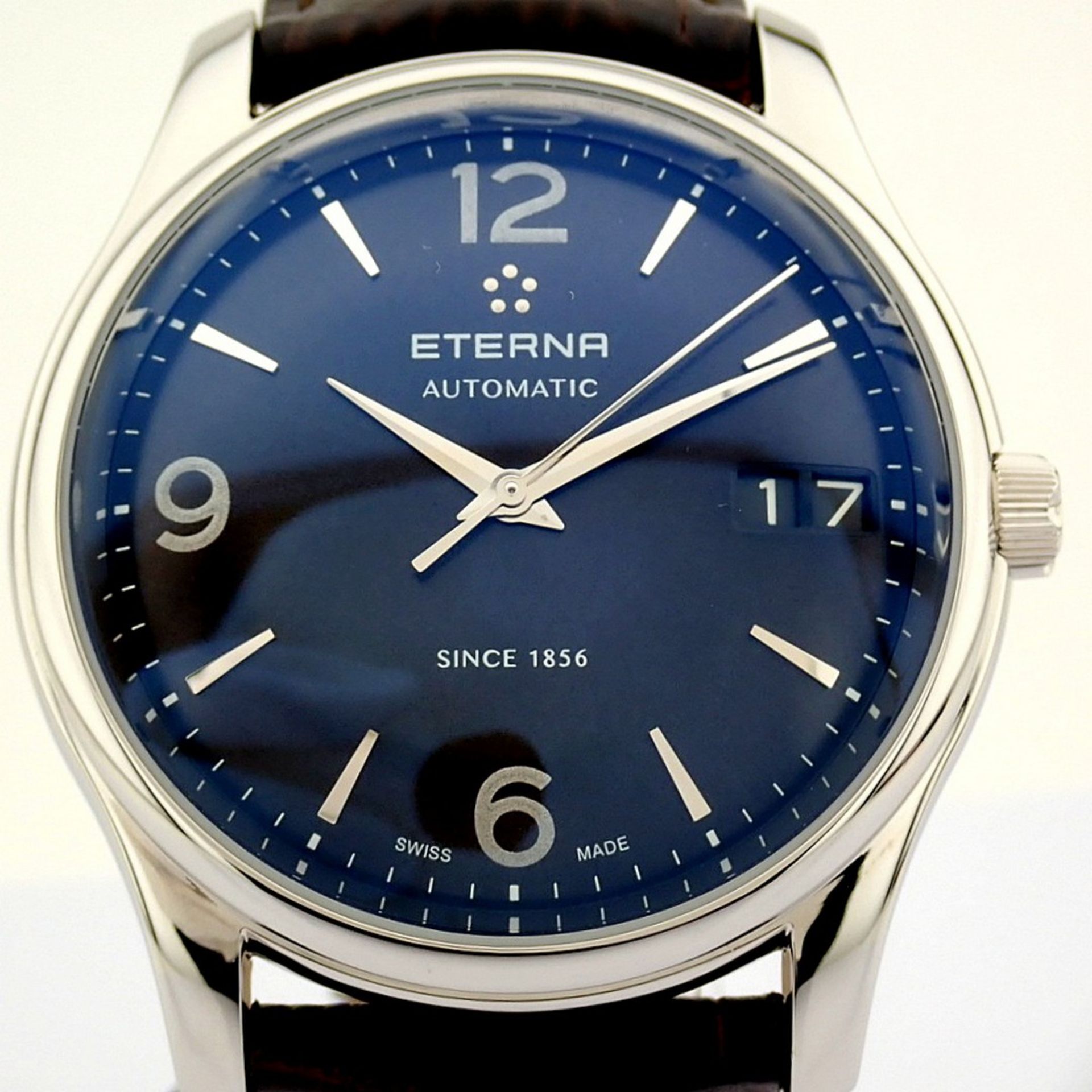 Eterna / Vaughan Big Date 7630.41 - Gentlmen's Steel Wrist Watch - Image 5 of 12