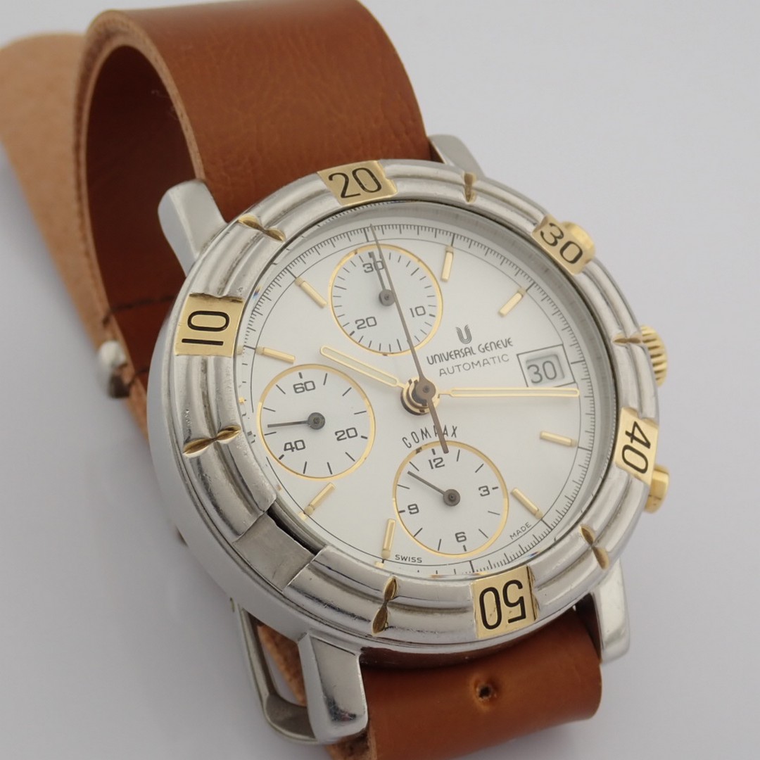 Universal Geneve / Compax 698.410 - Gentlmen's Steel Wrist Watch - Image 15 of 17