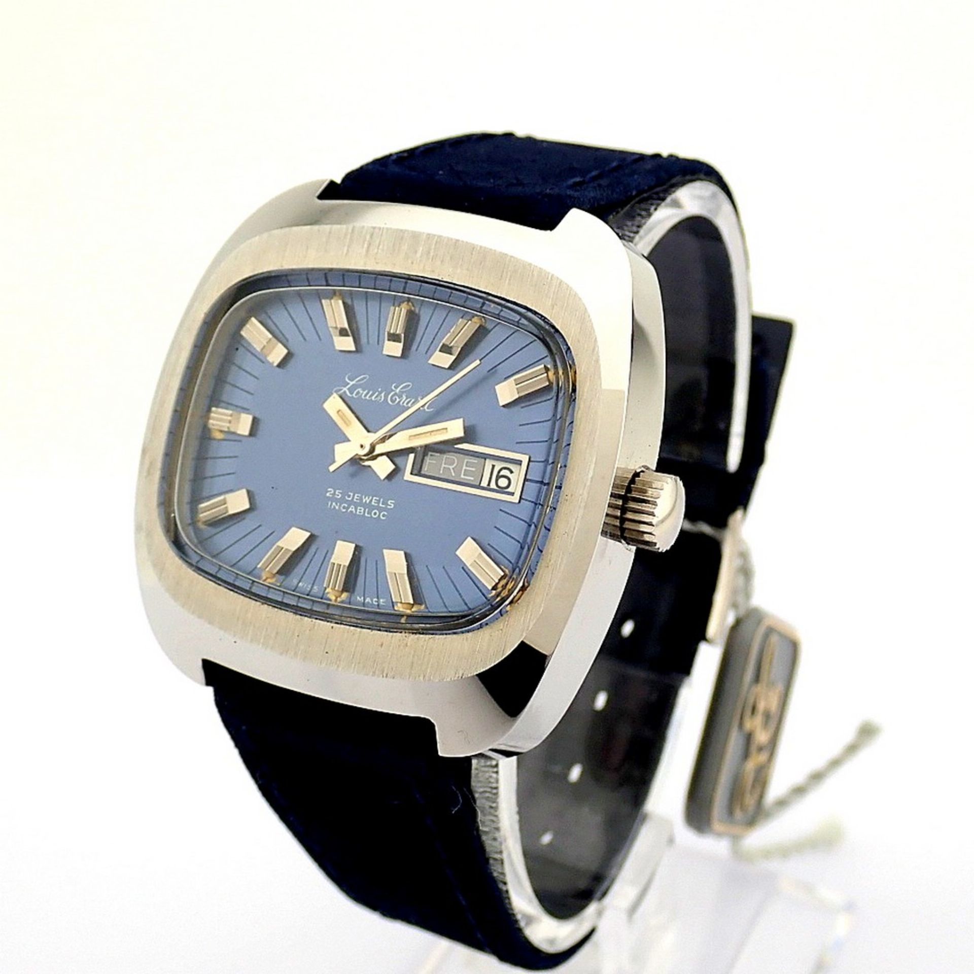 Louis Erard / INCABLOC Day Date - (Unworn) Gentlmen's Steel Wrist Watch - Image 7 of 10