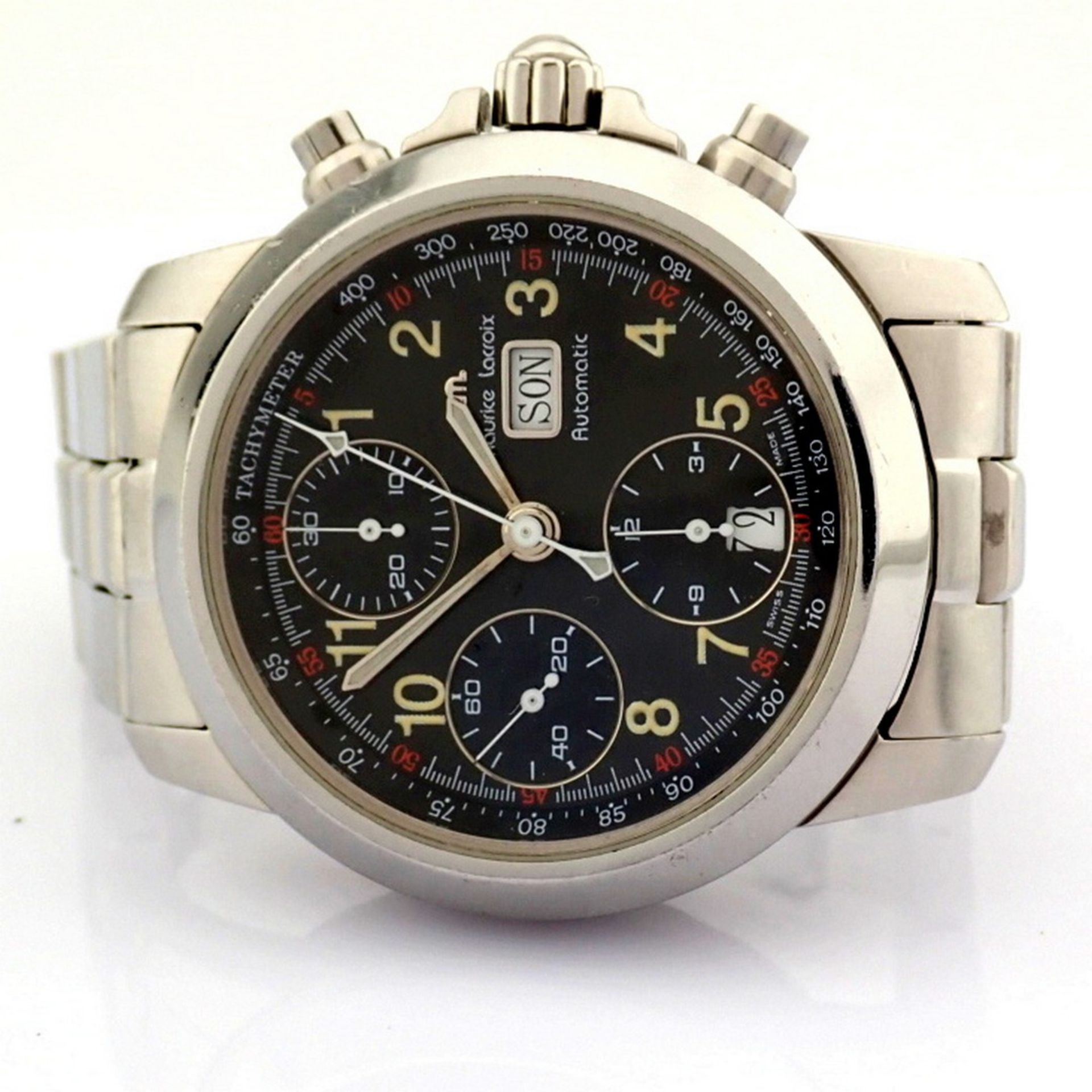 Maurice Lacroix / 39721 Automatic Chronograph - Gentlmen's Steel Wrist Watch - Image 6 of 19