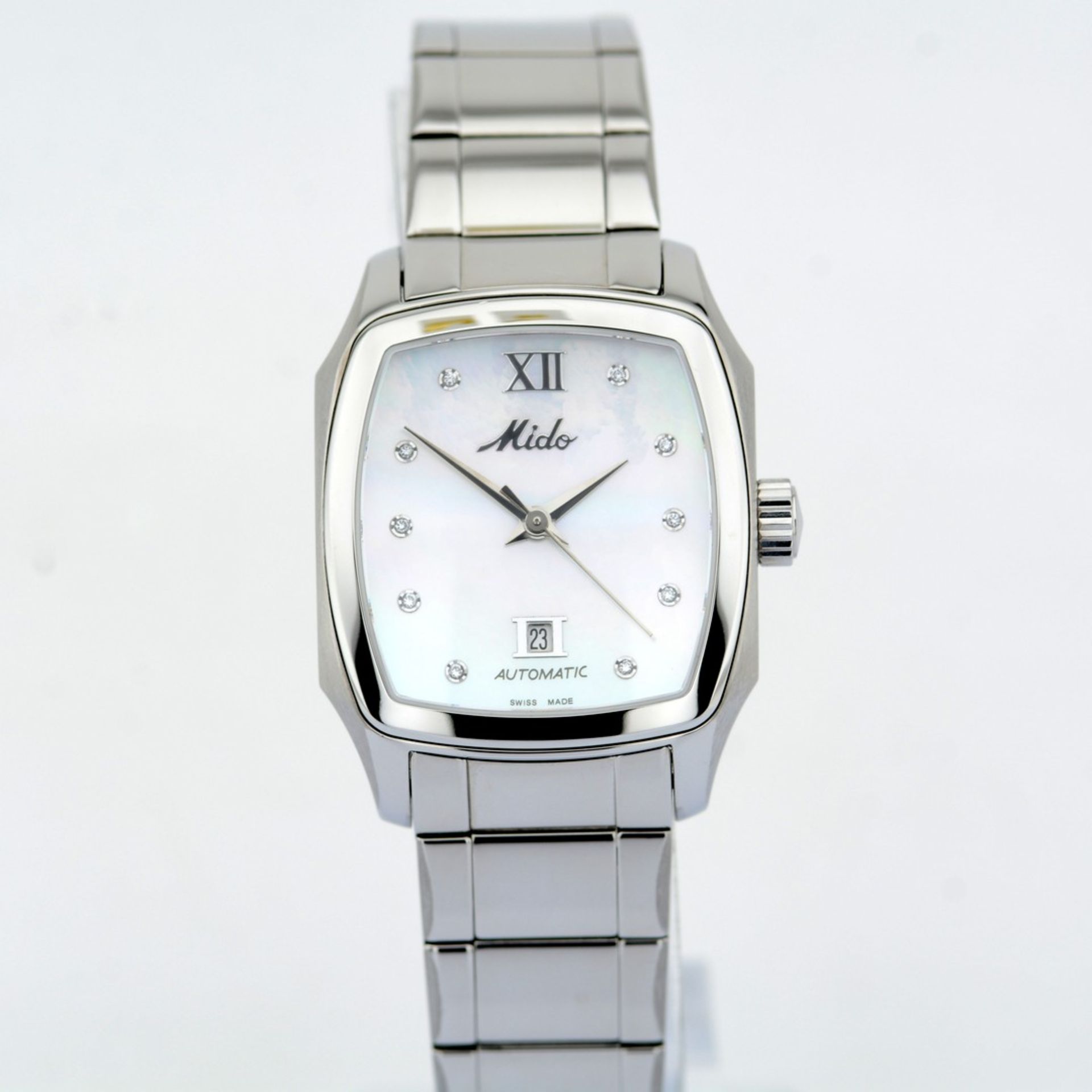 Mido / Ocean Star Diamond - Mother of Pearl Automatic Date - Lady's Steel Wrist Watch - Image 3 of 7