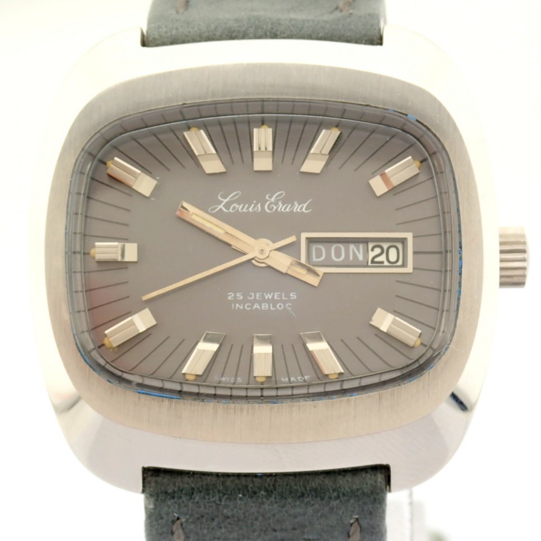 Louis Erard / INCABLOC Day Date - (Unworn) Gentlmen's Steel Wrist Watch - Image 9 of 10