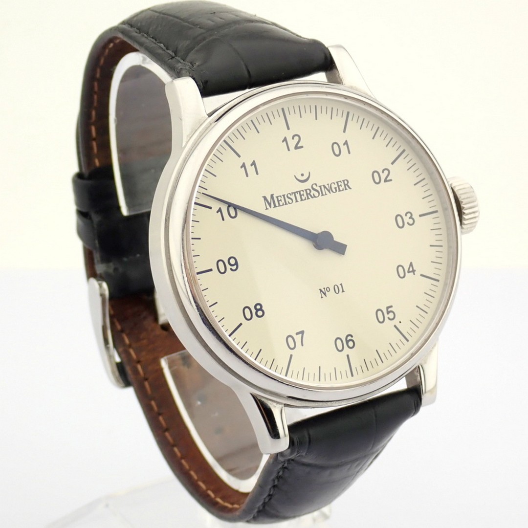 Meistersinger / No 01 - Gentlmen's Steel Wrist Watch - Image 7 of 12
