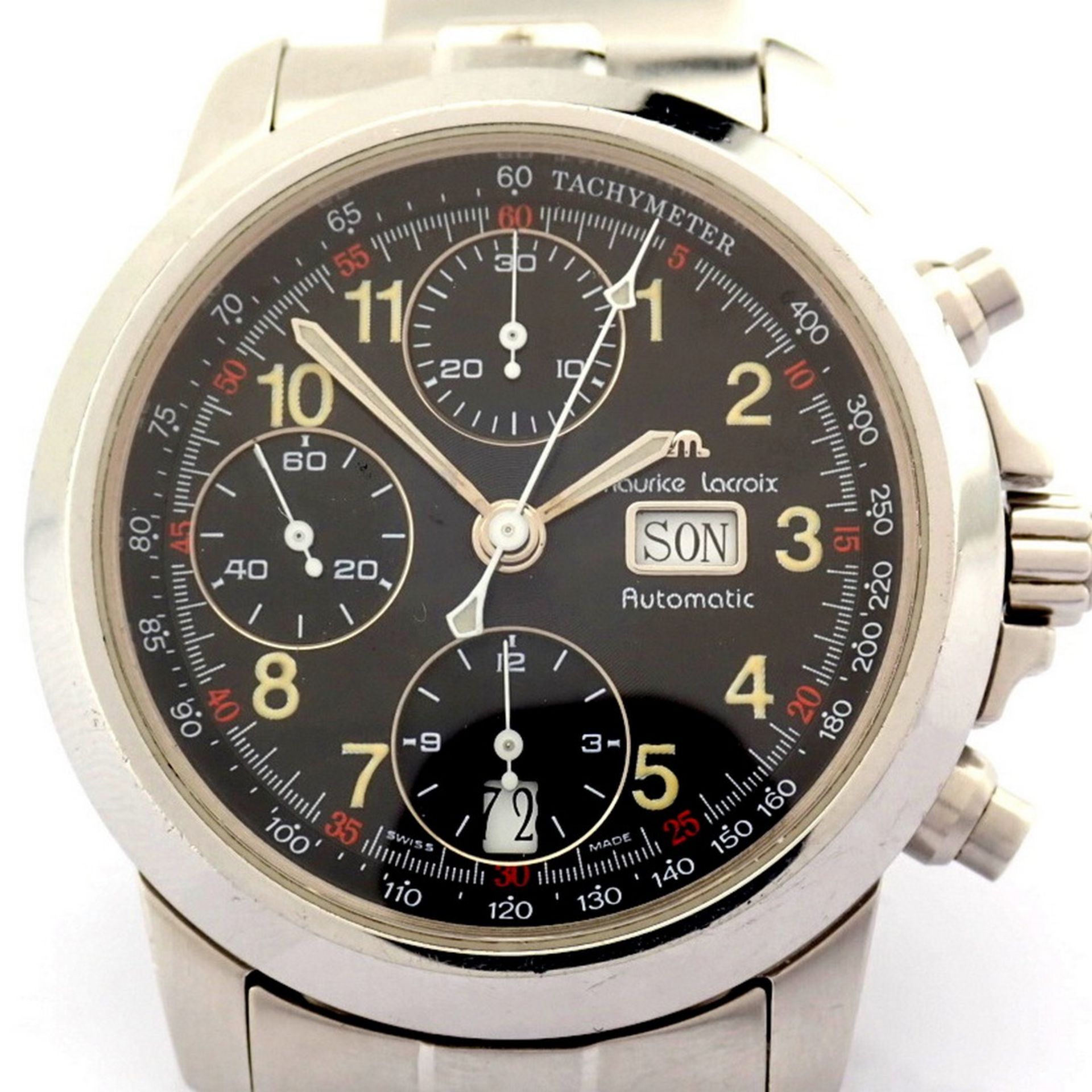 Maurice Lacroix / 39721 Automatic Chronograph - Gentlmen's Steel Wrist Watch - Image 2 of 19