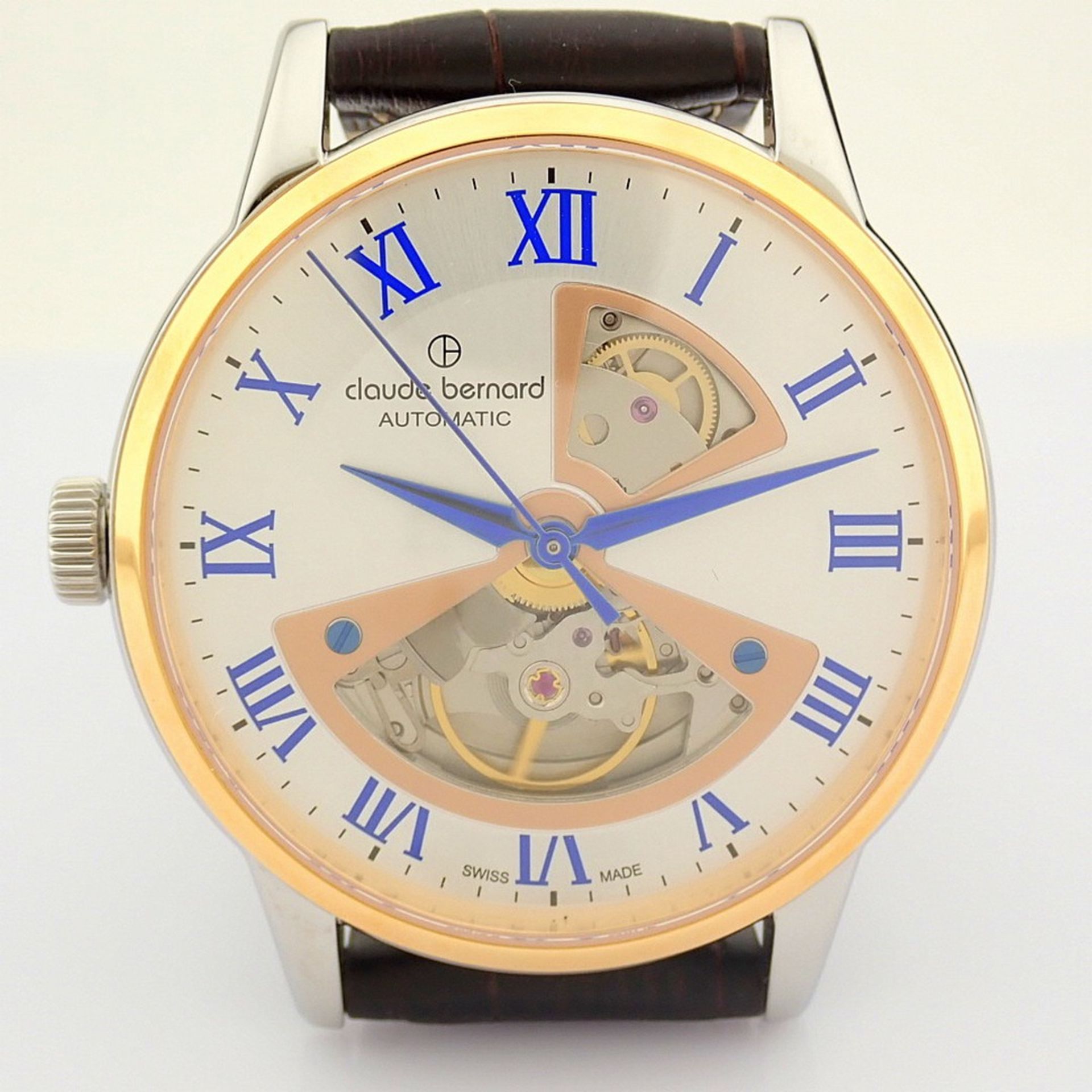 Claude Bernard / Open Heart / Diamond / Automatic Full Set - (New) Leather / Gentlmen's - Image 3 of 11