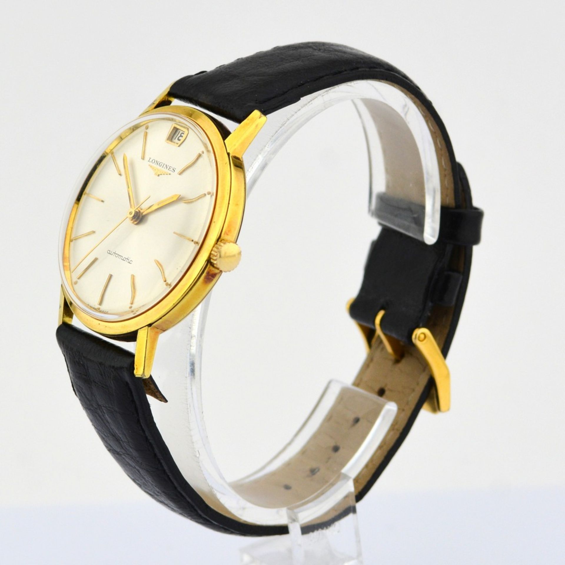 Longines / Vintage Automatic Date - Gentlmen's Steel Wrist Watch - Image 4 of 6