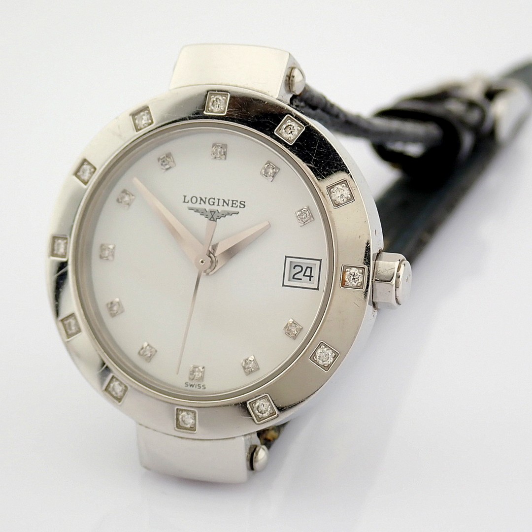 Longines / L5.175 Diamond Bezel & Dial - Lady's Steel Wrist Watch - Image 2 of 6