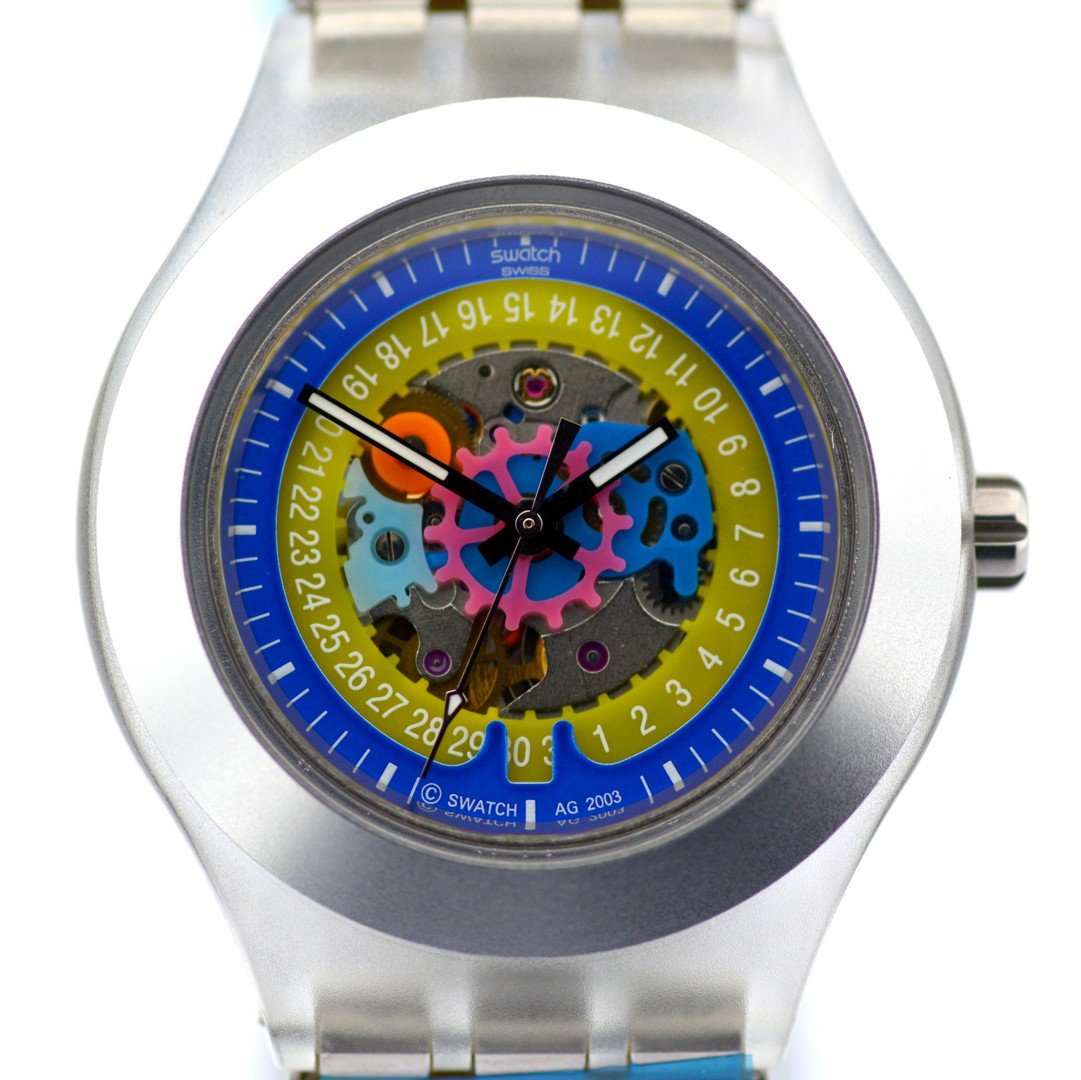 Swatch / Diaphane Irony Automatic - (Unworn) Unisex Steel Wrist Watch