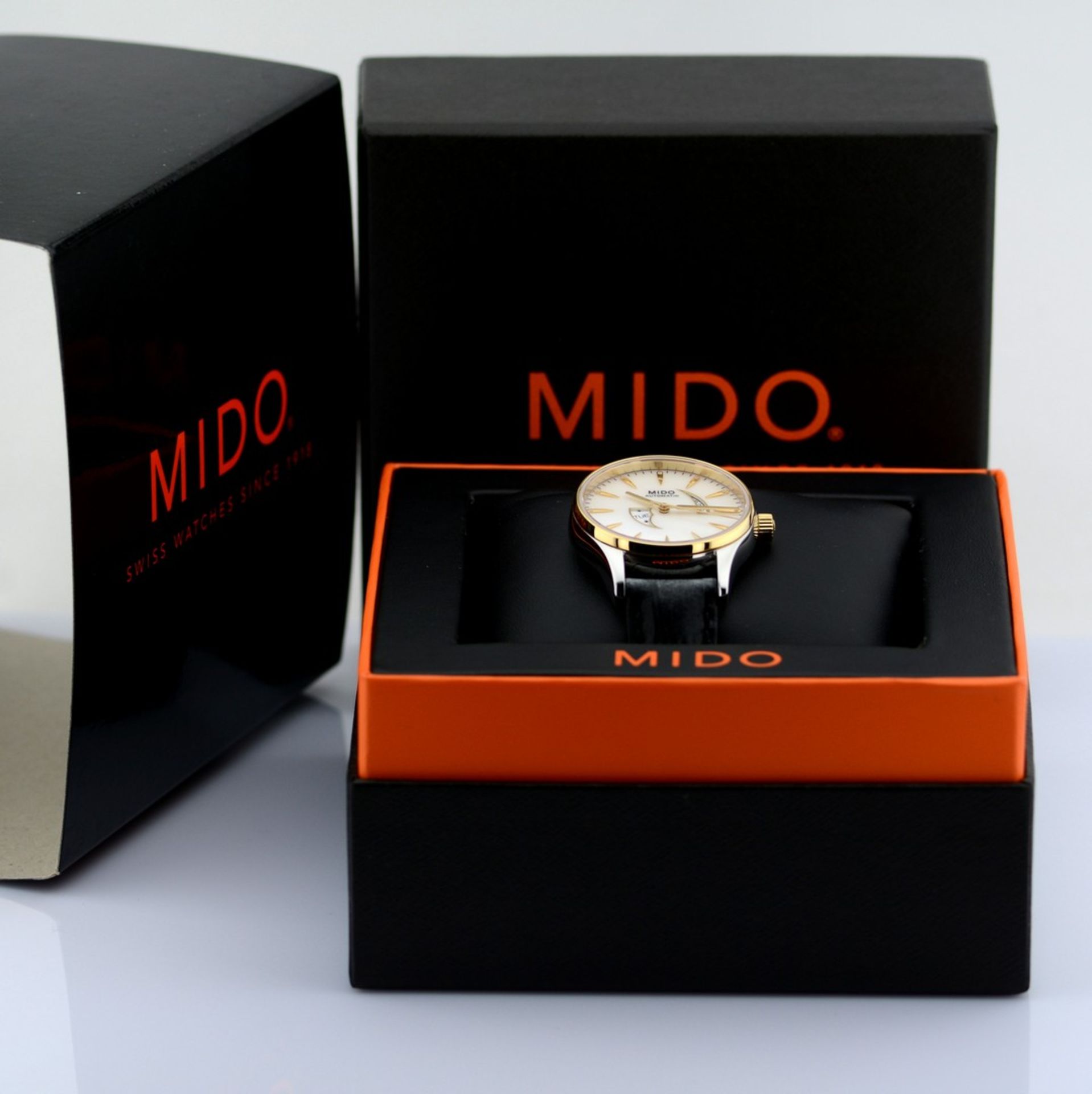 Mido / Belluna Mother of Pearl Day - Date Automatic - Lady's Gold/Steel Wrist Watch - Image 7 of 12