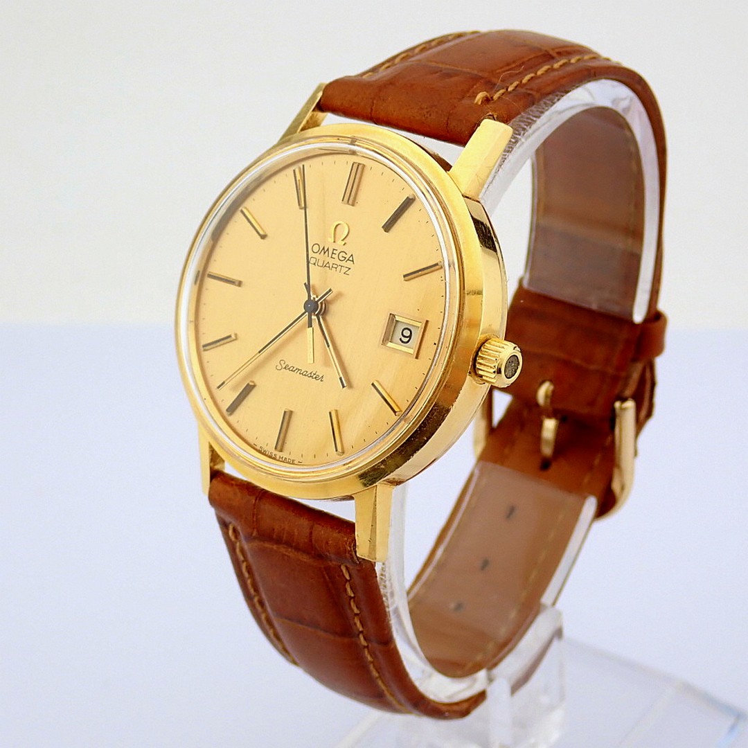 Omega / Vintage Seamaster - Gentlmen's Yellow gold Wrist Watch - Image 8 of 9