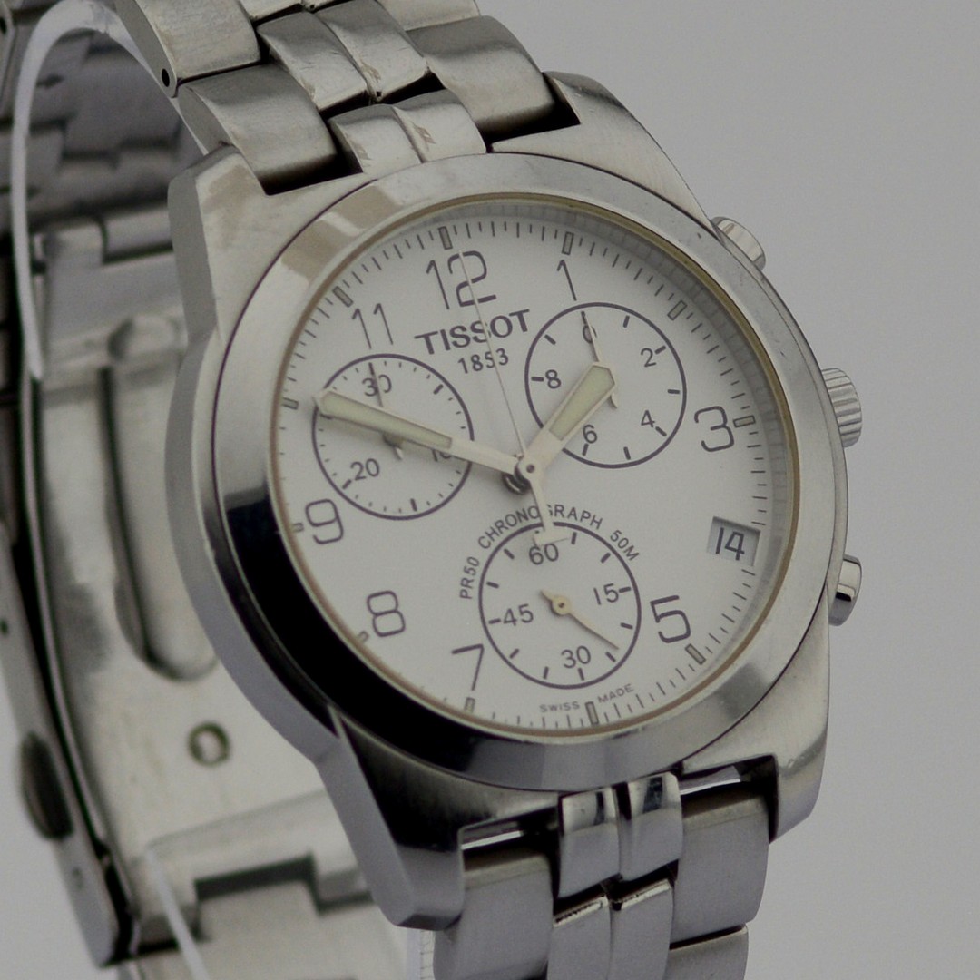 Tissot / PR50 Chronograph - Gentlmen's Steel Wrist Watch - Image 3 of 7