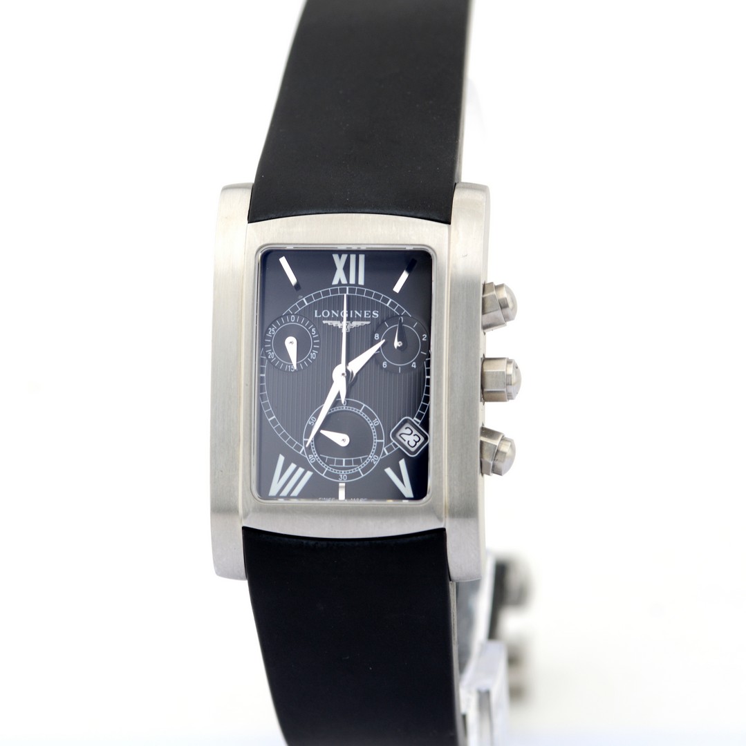 Longines / Dolce Vita Chronograph - Gentlmen's Steel Wrist Watch - Image 8 of 8