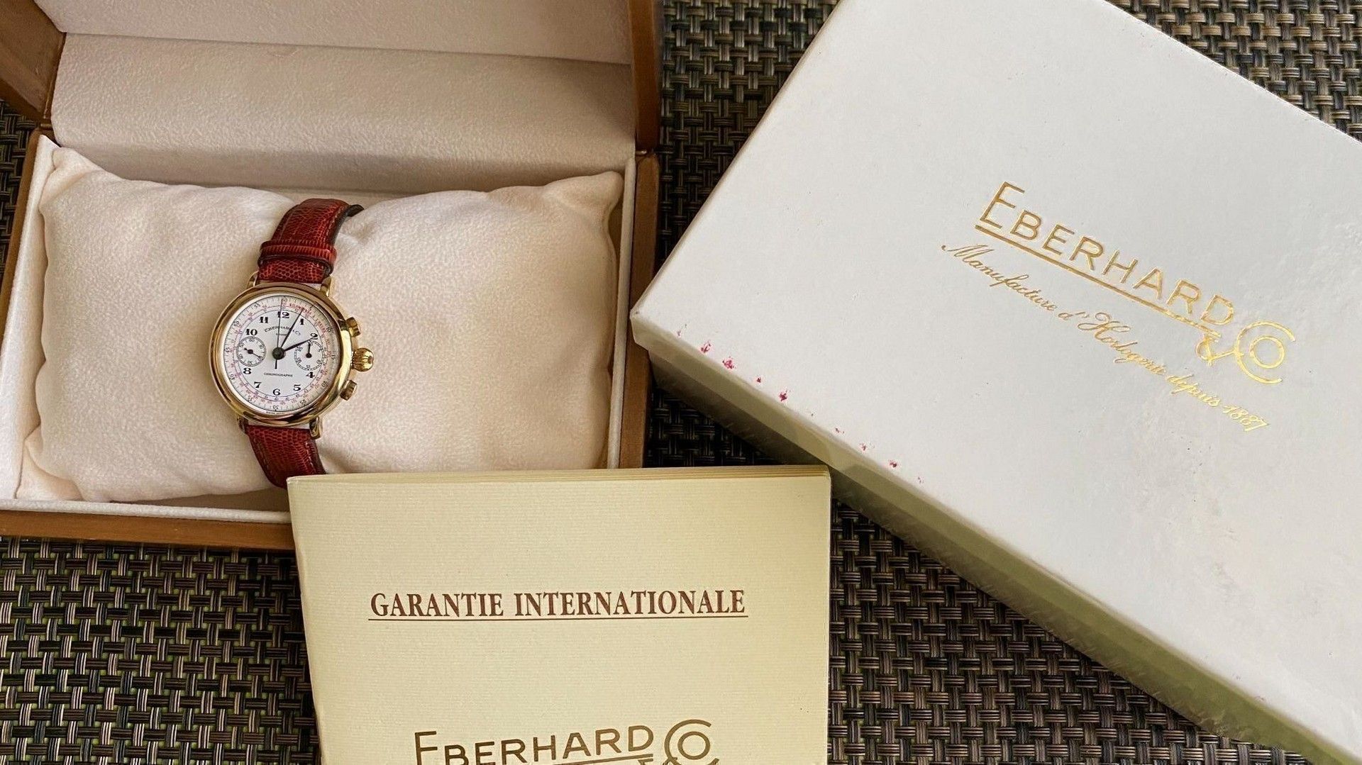 Eberhard & Co. / 36108 Replica Chronograph - Gentlmen's 925 Silver Wrist Watch - Image 5 of 13