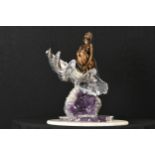 Bronze and Amethyst Lady in Shell