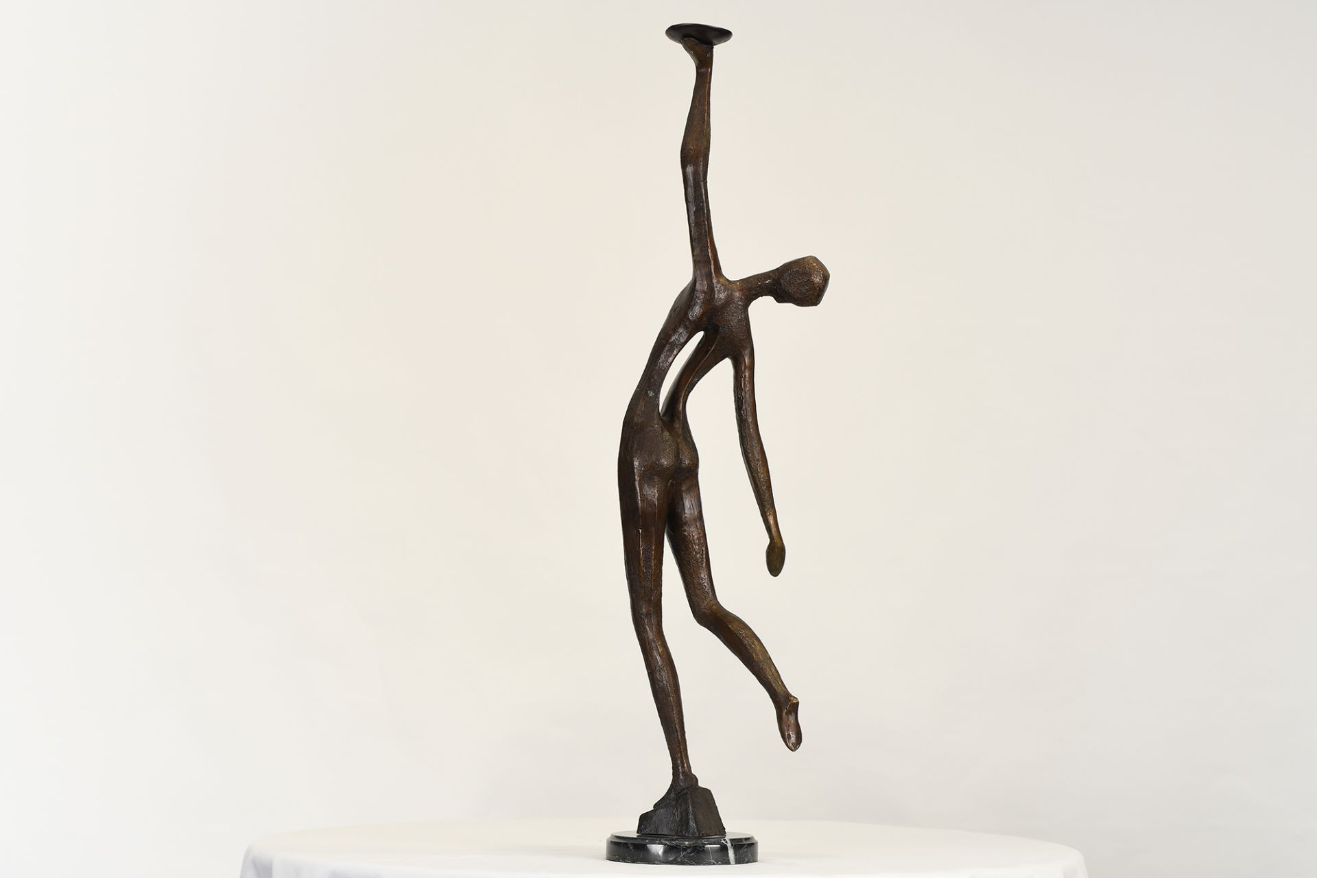 Modern Bronze Sculpture - Image 2 of 6
