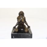 Solid Bronze Lady Figurine