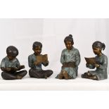Set of 4 Bronze Figures