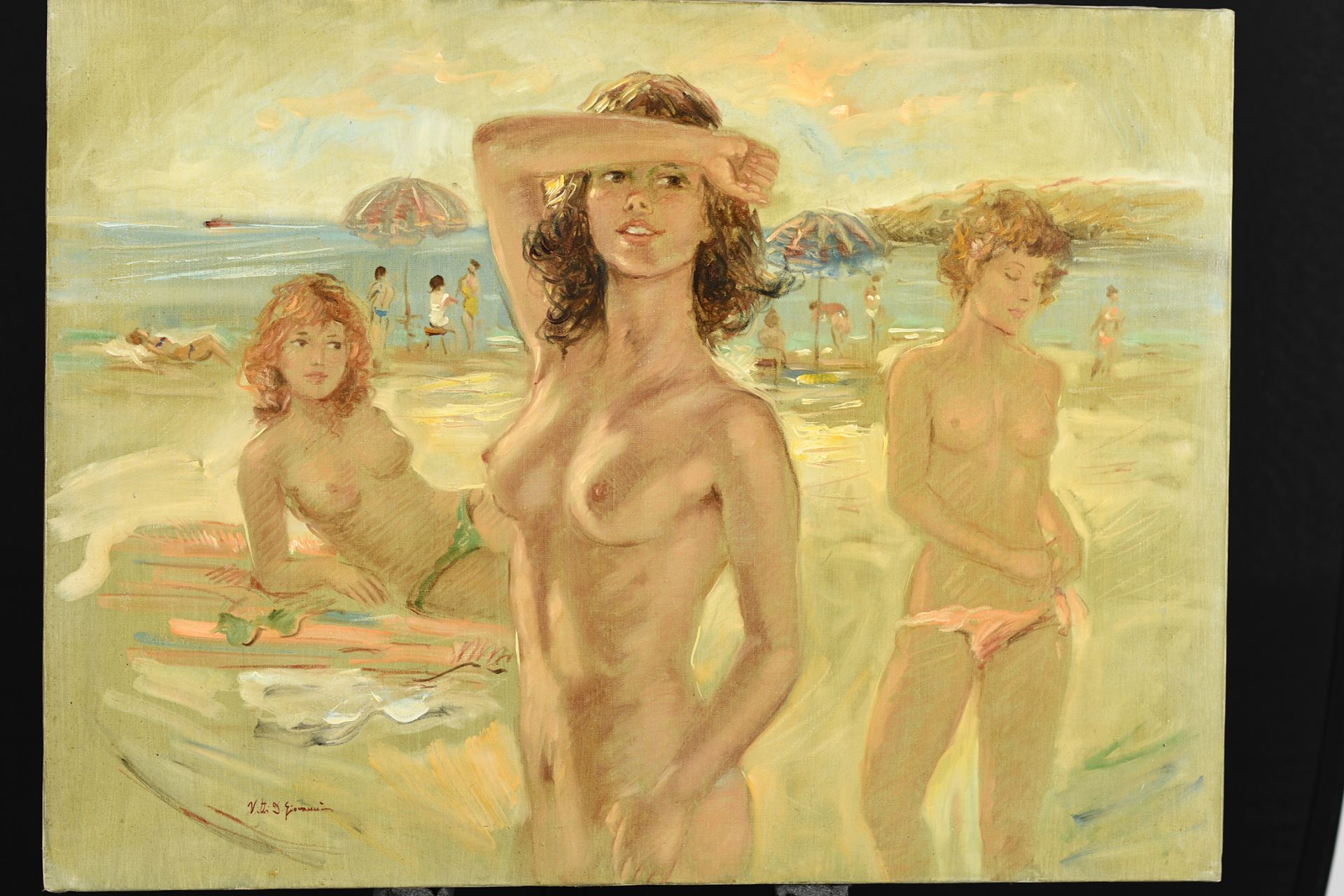 Vitti Giovanni Oil on Canvas - Image 3 of 3