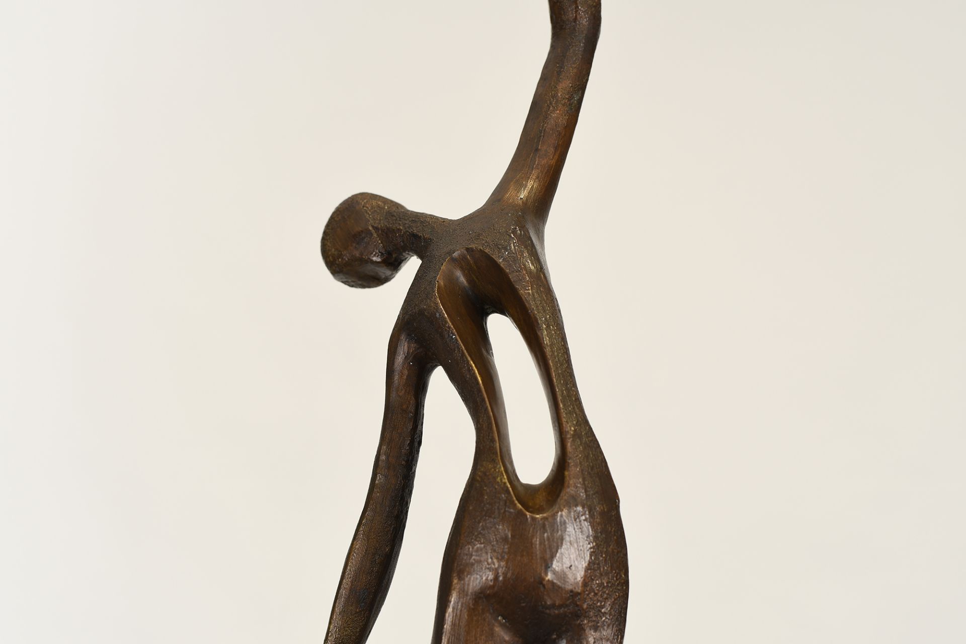 Modern Bronze Sculpture - Image 6 of 6