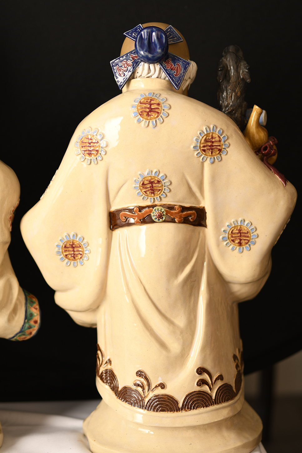 Large Set of 3 Hand Made Porcelain Gods - Image 7 of 7