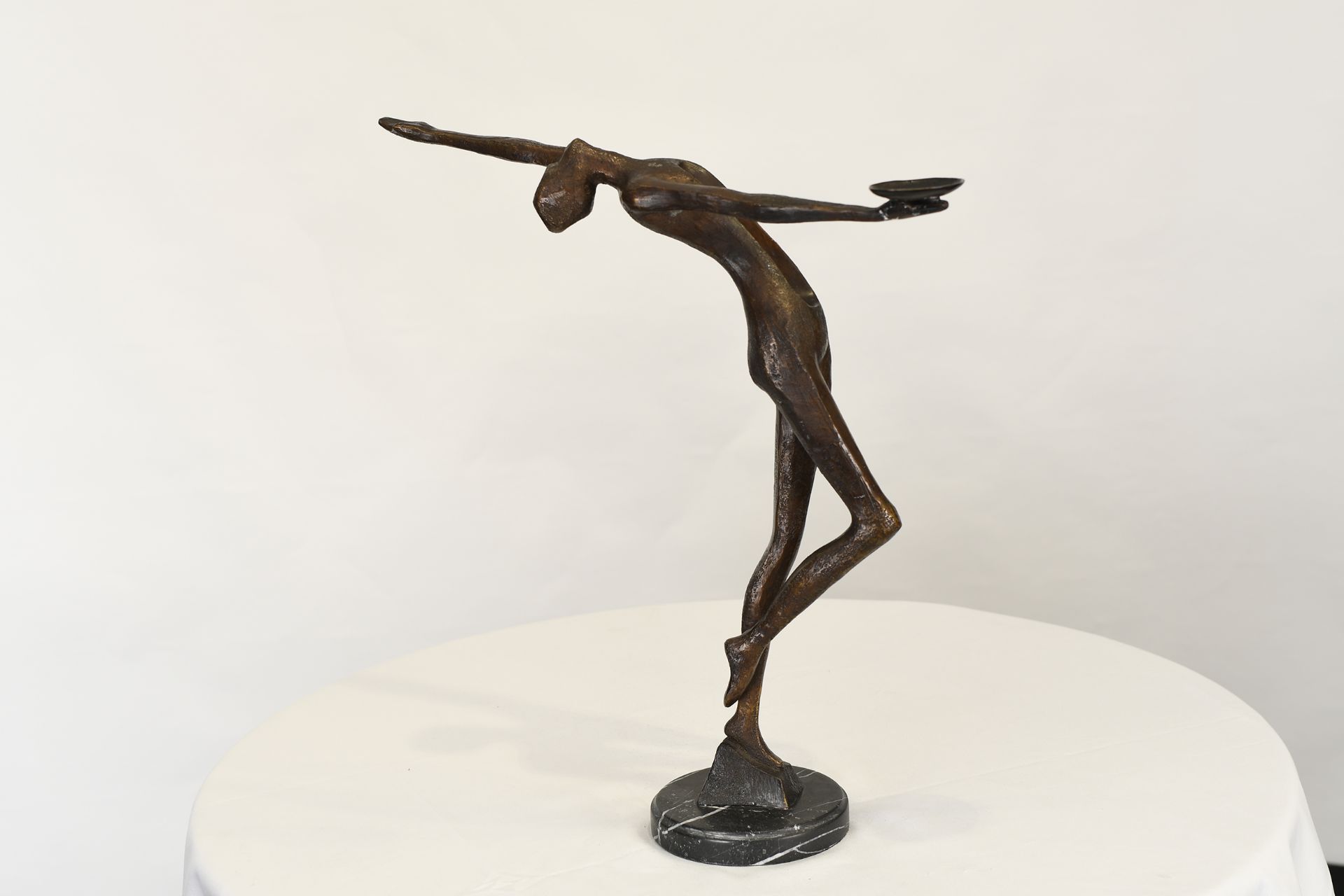 Modern Bronze Sculpture - Image 3 of 3