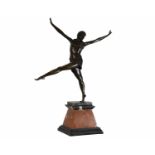 Bronze Dancer on Marble Base