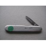 Edwardian Silver Hafted Single Bladed Penknife
