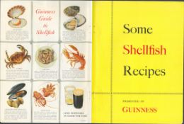 Double Sided 62 Yrs. Old Vintage 1961 Guinness Print Shellfish Recipes