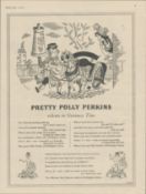 Guinness 1958 Original Print Pretty Polly Perkins -G.E. 2082 E.
