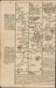 Britannia Depicta E Bowen c1730 Map High Wycombe, Tetsworth, Oxford, Islip.