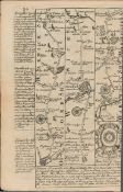 Britannia Depicta E Bowen c1730 Map Wendover, Aylesbury, Buckingham, Banbury.