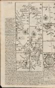 Britannia Depicta E Bowen c1730 Map Hereford, Leominster, Ludlow, Shrewsbury.