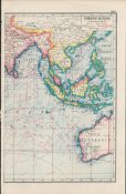 The Indian Ocean Coloured Antique Map-261.