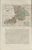 Oxfordshire 1783 Francis Grose Copper Plate Coloured County Map.