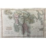Ancient Greece Pars Peloponnesus Smiths Classical Atlas Map 1809.