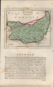 Suffolk Antique 1783 Francis Grose Copper Plate County Map.