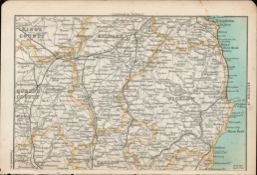 Kildare Laois Bray Arklow Wicklow Carlow Antique Map 13.